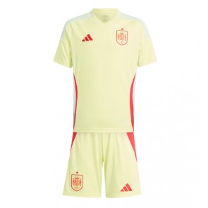 España Segunda Equipación Niños Eurocopa 2024 Manga Corta (+ Pantalones cortos)